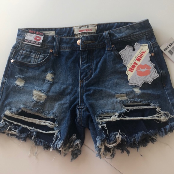 hot kiss jean shorts